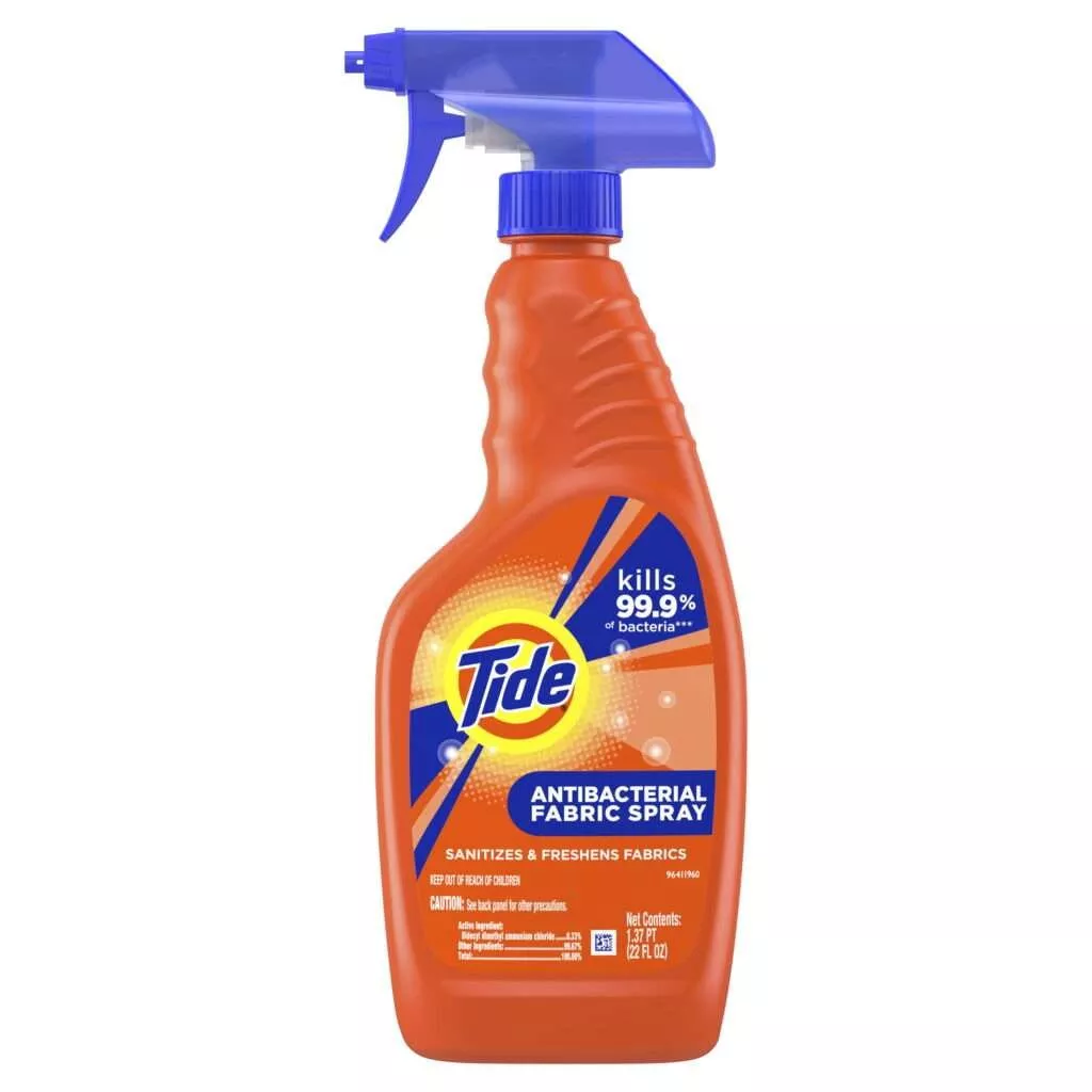 (3 Packs) Tide Antibacterial Fabric Spray, Original Scent, 22 Fl Oz