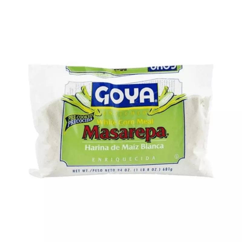 [Best Before: 10/16/26] Goya Masarepa Pre-Cooked White Corn Meal, 1.5 Lb [Pack of 6]