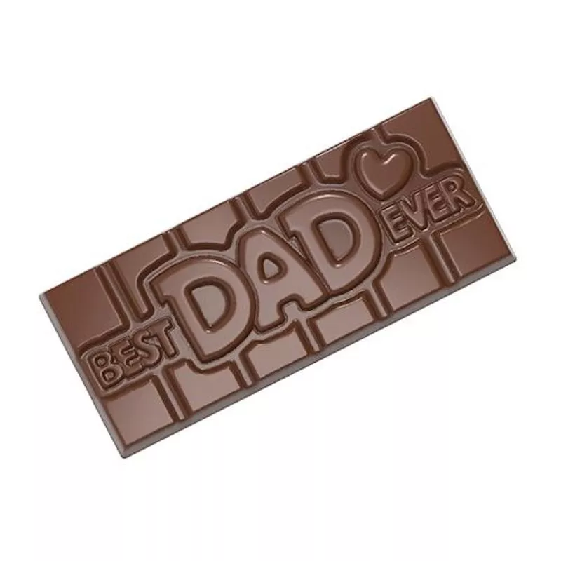 “BEST DAD EVER” CHOC TABLET MOULD 4CAV CW12017 (#106102)