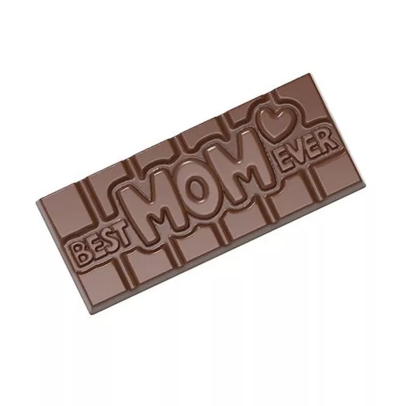 “BEST MOM EVER” CHOC TABLET MOULD 4CAV CW12016 (#106101)
