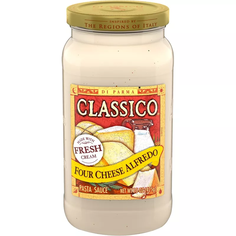 Classico Four Cheese Alfredo Pasta Sauce, 15 oz