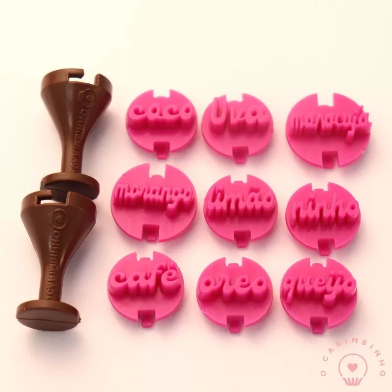 “Flavors” Embossing Candy Stamp Set(11 pieces) Sabores