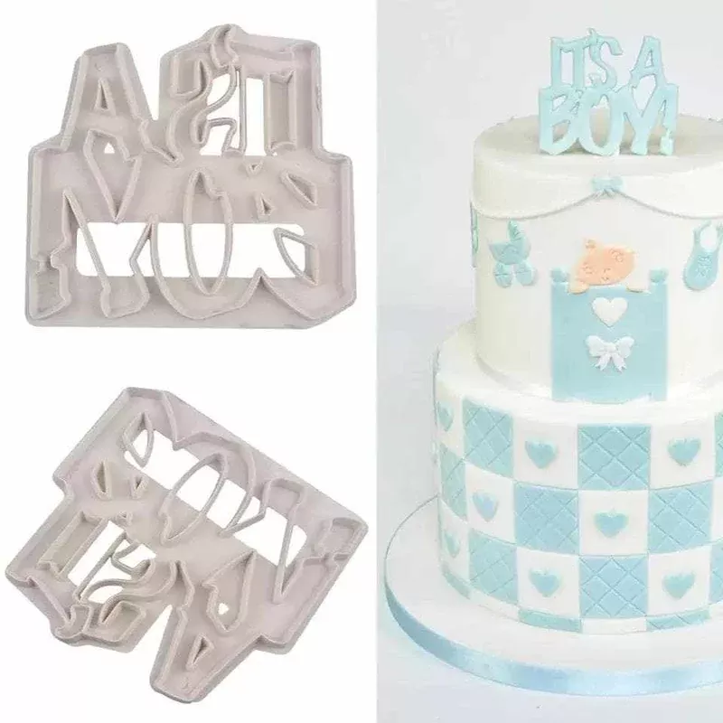 “It’s a boy Cookie Cutter” Baby Pattern Confectionery Cutter