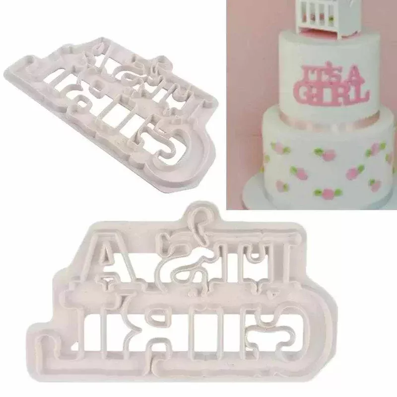 “It’s a girl cookie cutter” Baby Pattern Confectionery Cutter