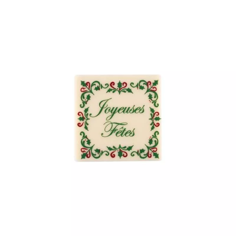 “Joyeuses Ftes” Square of leaves (N075)-144 (CH004)