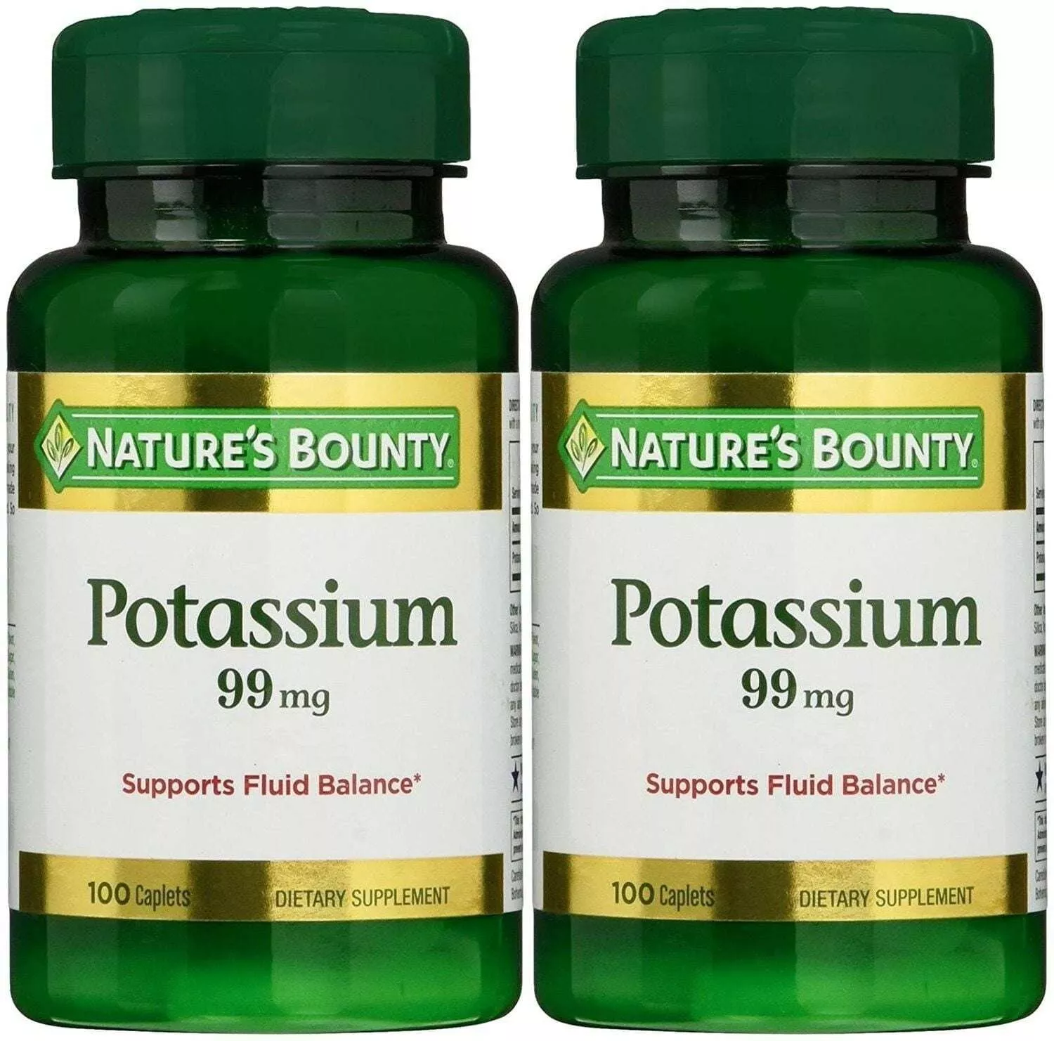 “Nature’s Bounty Potassium Essential Nutrient Fluid Balanced, 100ct, 2-Pack”