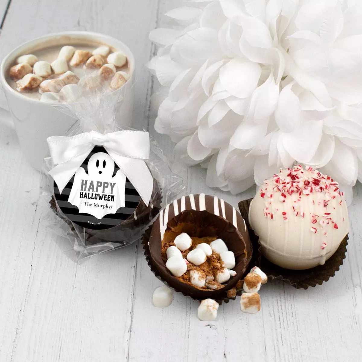 Personalized Halloween Hot Chocolate Bomb – Ghost
