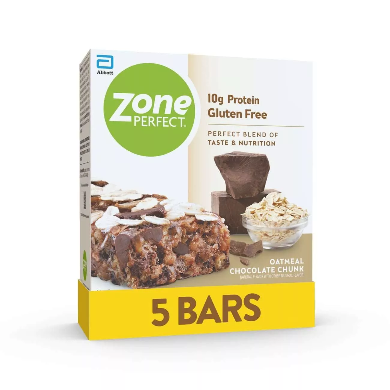 ZonePerfect Protein Bars, Snack For Breakfast or Lunch, Oatmeak Chocolate Chunk, 5 Count
